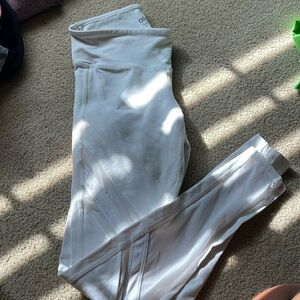 Alo White Mesh Leggings